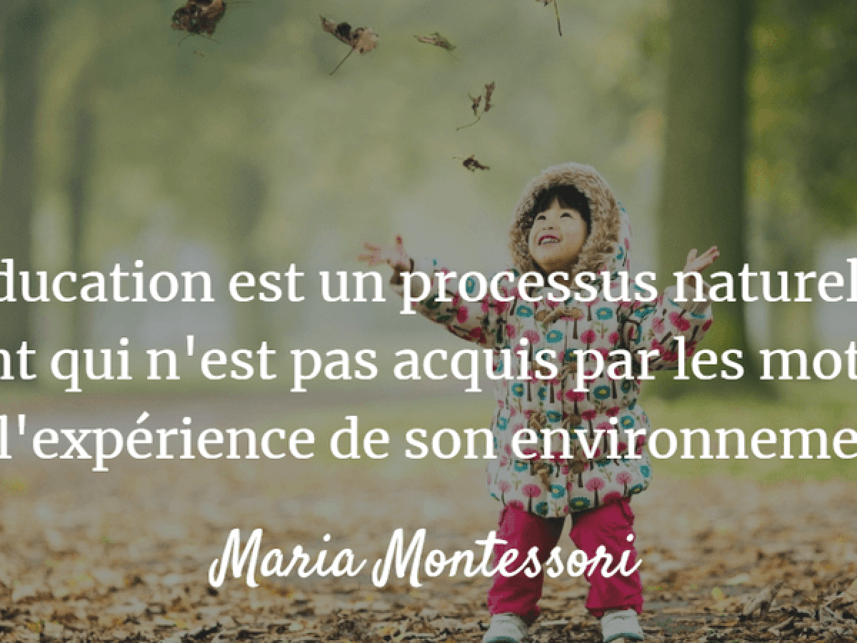 Citations De Maria Montessori Montessori Education